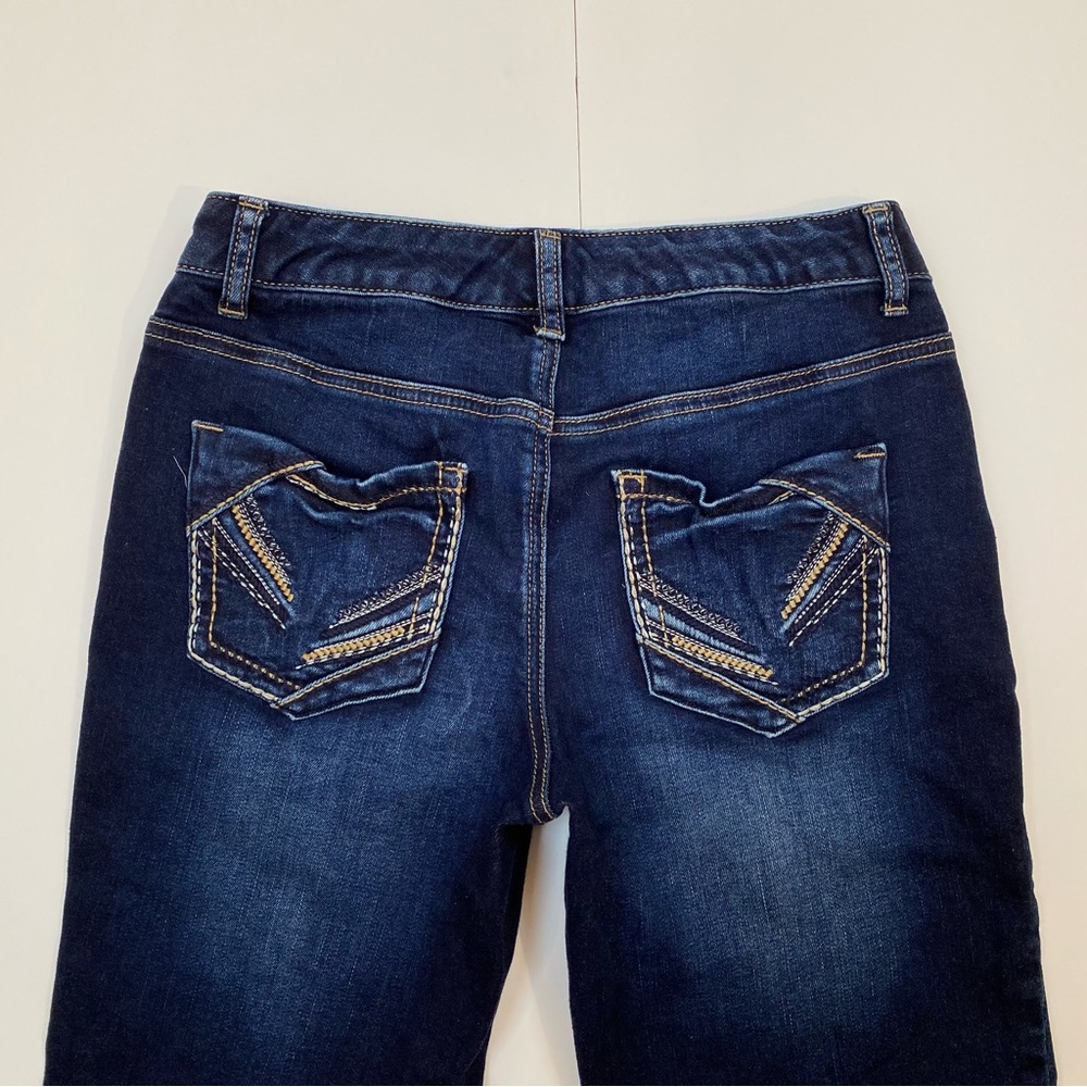 Maurices dark wash Capri denim jeans size 3/4 - Picture 12 of 13